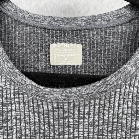 Athleta Womens Momentum Seamless Tank Size L Gray Heathered Stretch Active EUC - Picture 3 of 8